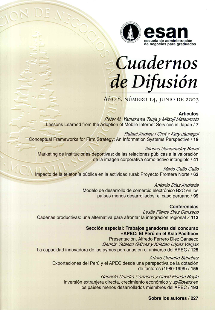 Exportaciones del Perú y el APEC desde una perspectiva de la dotación de  factores